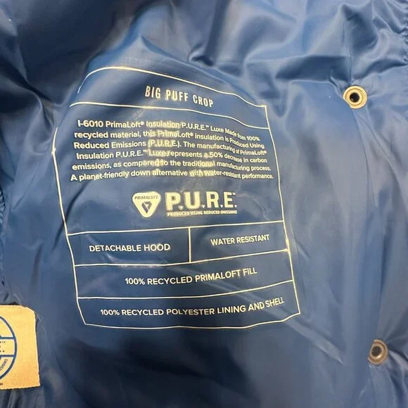 Gap Big Puff Cropped Jacket - Imperial Blue - Picture 7 of 7